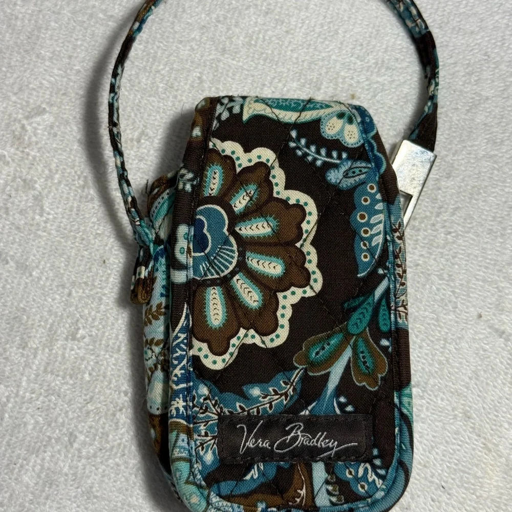 Vera Bradley Phone/keychain/credit Cards Java Retired Holder Sz 2x5